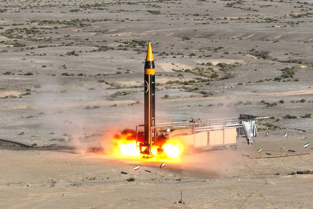 Iran Khorramshahr medium-range ballistic missile — used with cluster warheads against Israel in the 2026 war